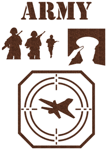 Vel Strijkletters Leger Glitter Brons Glitter 452 - afb. 2