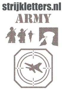 Vel Strijkletters Leger Glitter Regenboog Multicolor 453 - afb. 1