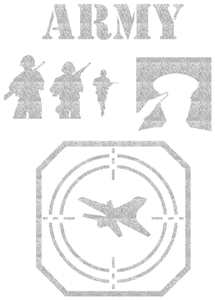 Vel Strijkletters Leger Glitter Silver 450 - afb. 2