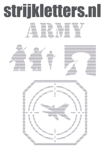 Vel Strijkletters Leger Glitter Rainbow White 488 - afb. 1