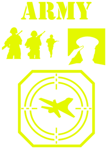 Vel Strijkletters Leger Glow in the Darg Geel - afb. 2