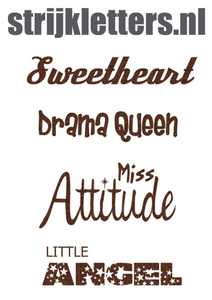 Vel Strijkletters Little Angel Glitter Brons Glitter 452 - afb. 1