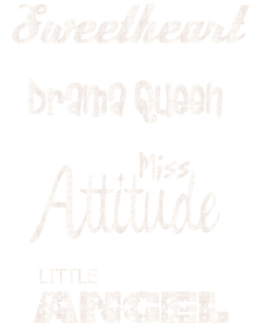 Vel Strijkletters Little Angel Glitter White Glitter 444 - afb. 2