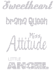 Vel Strijkletters Little Angel Glitter Rainbow White 488 - afb. 2