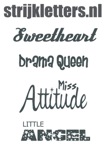 Vel Strijkletters Little Angel Glitter Grey Glitter 459 - afb. 1