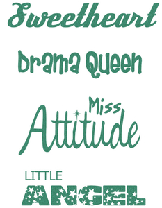 Vel Strijkletters Little Angel Glitter Emerald Glitter 427 - afb. 2