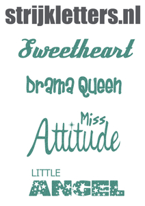 Vel Strijkletters Little Angel Glitter Jade Glitter 482 - afb. 1