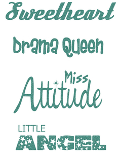 Vel Strijkletters Little Angel Glitter Jade Glitter 482 - afb. 2