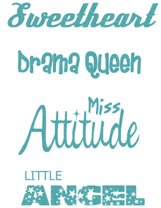 Vel Strijkletters Little Angel Glitter Sky Bleu Glitter 445 - afb. 2