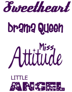 Vel Strijkletters Little Angel Glitter Purple Glitter 424 - afb. 2