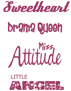 Vel Strijkletters Little Angel Glitter Pink Glitter 457 - afb. 2