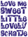 Vel Strijkletters Love Me Glitter Paars - afb. 2
