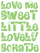 Vel Strijkletters Love Me Mirror Groen - afb. 2