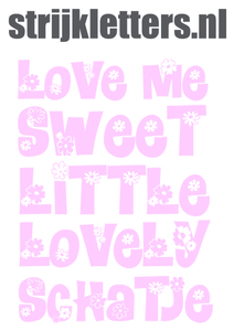 Vel Strijkletters Love Me Flex Baby Rose - afb. 1