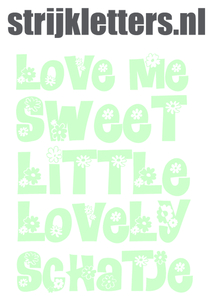 Vel Strijkletters Love Me Flex Mint Groen - afb. 1