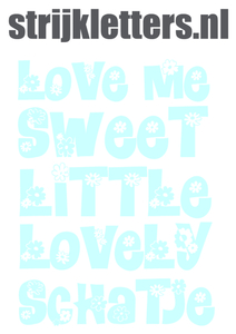 Vel Strijkletters Love Me Flex Baby Blauw - afb. 1