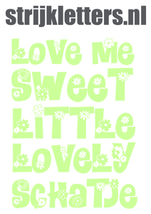 Vel Strijkletters Love Me Glow in the dark Glow in the Dark - afb. 1