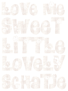 Vel Strijkletters Love Me Glitter White Glitter 444 - afb. 2