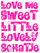 Vel Strijkletters Love Me Glow in the Dark Roze - afb. 2