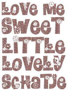 Vel Strijkletters Love Me Glitter Confetti - afb. 2