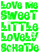Vel Strijkletters Love Me Glow in the Dark Groen - afb. 2