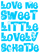 Vel Strijkletters Love Me Glow in the Dark Blauw - afb. 2