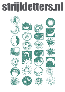 Vel Strijkletters Maan Glitter Jade Glitter 482 - afb. 1