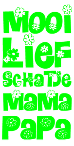Vel Strijkletters Mooi Lief Flex Neon Groen - afb. 2