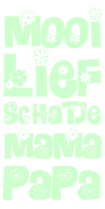Vel Strijkletters Mooi Lief Flex Mint Groen - afb. 2