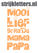 Vel Strijkletters Mooi Lief Glitter Neon Oranje Glitter - afb. 1