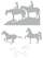 Vel Strijkletters Paarden Mirror Zilver - afb. 2