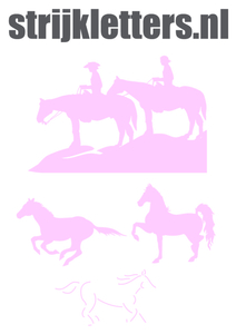 Vel Strijkletters Paarden Flex Baby Rose - afb. 1
