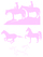 Vel Strijkletters Paarden Flex Baby Rose - afb. 2
