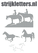 Vel Strijkletters Paarden Design Zebra - afb. 1