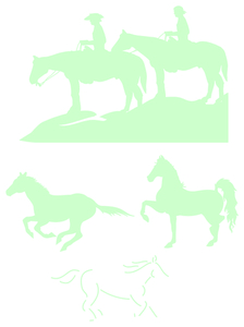 Vel Strijkletters Paarden Flex Mint Groen - afb. 2
