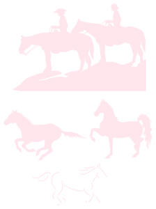 Vel Strijkletters Paarden Flex Pastel Roze - afb. 2
