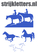 Vel Strijkletters Paarden Flex Oceaanblauw - afb. 1