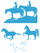 Vel Strijkletters Paarden Flex Hemelblauw - afb. 2