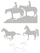 Vel Strijkletters Paarden Flex Heather Grijs - afb. 2