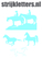 Vel Strijkletters Paarden Flock Blauw - afb. 1