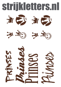 Vel Strijkletters Prinses Glitter Brons Glitter 452 - afb. 1