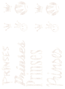 Vel Strijkletters Prinses Glitter White Glitter 444 - afb. 2