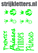 Vel Strijkletters Prinses Glow in the Dark Groen - afb. 1