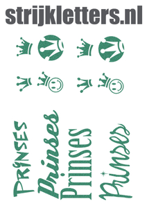 Vel Strijkletters Prinses Glitter Emerald Glitter 427 - afb. 1