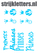 Vel Strijkletters Prinses Glow in the Dark Blauw - afb. 1