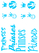 Vel Strijkletters Prinses Glow in the Dark Blauw - afb. 2
