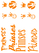 Vel Strijkletters Prinses Glow in the Dark Oranje - afb. 2
