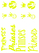 Vel Strijkletters Prinses Glow in the dark Glow in the Darg Geel - afb. 2