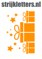 Vel Strijkletters Sinterklaas Cadeautjes Flex Neon Oranje