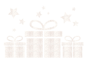 Vel Strijkletters Sinterklaas Cadeautjes Glitter White Glitter 444 - afb. 2